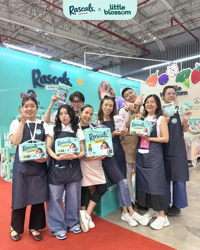 All Asia Connect team at the Rascals x Little Blossom booth