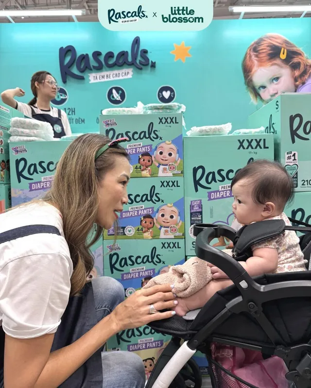 Meeting families at the Rascals booth